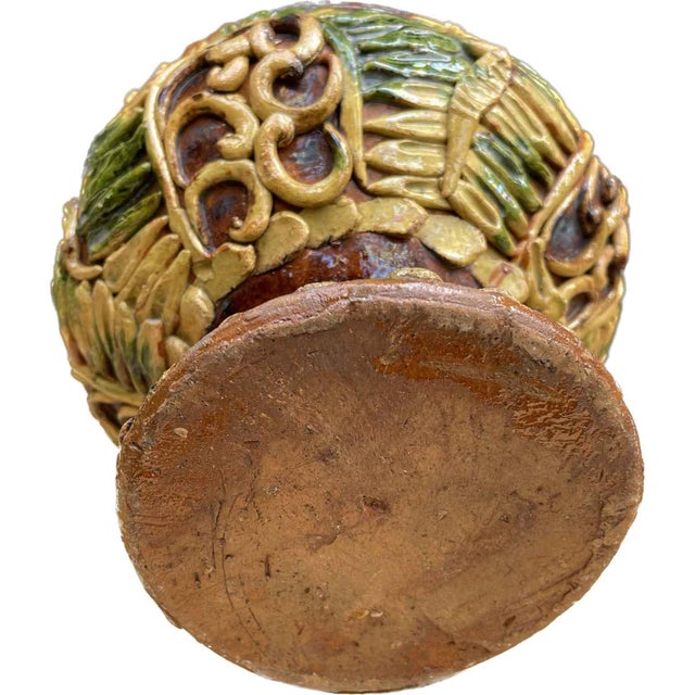 Antique Ceramic Brazier with Handle, 1800 For Sale - Image 6 of 7