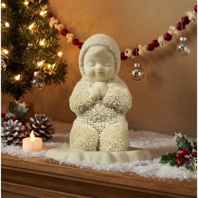 Department 56 Snowbabies “Now I Lay Me Down to Sleep” Figurine 1993-2005 Original Box & Packing For Sale - Image 4 of 12