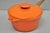 Mid-Century Modern Late 20th Century Mid Century Modern Copco Michael Lax Orange Enameled Cast Iron Saucepan Denmark W / Lid For Sale - Image 3 of 14