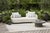 Serene Outdoor Sofa - 83", Cream Bouclé All-Weather For Sale In Chicago - Image 6 of 6