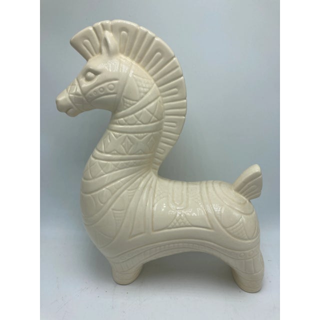 Vintage Italian Ceramic Horse For Sale - Image 4 of 13