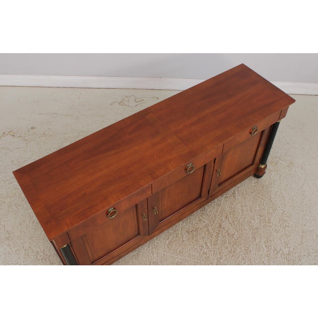 Baker Cherry French Empire Sideboard For Sale - Image 9 of 17