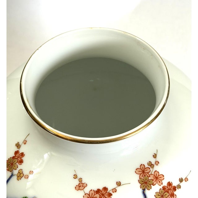 Fukagawa Vase With Cherry Blossoms For Sale - Image 12 of 15