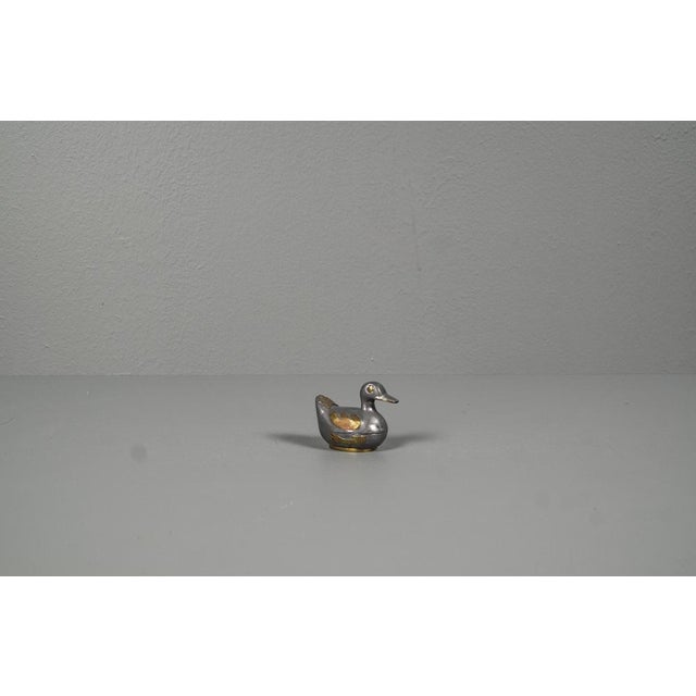 Ducks in Tin and Brass as Bowl with Lid, 1960s, Set of 2 For Sale - Image 4 of 13
