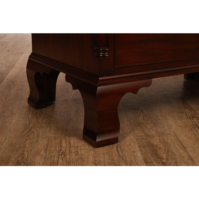 Henkel Harris Chippendale Style Mahogany Tall Chest For Sale - Image 10 of 17