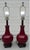 Chinoiserie Pair of Vintage Chinese Oxblood Red Glazed Ceramic Table Lamps – 33.5" For Sale - Image 3 of 18