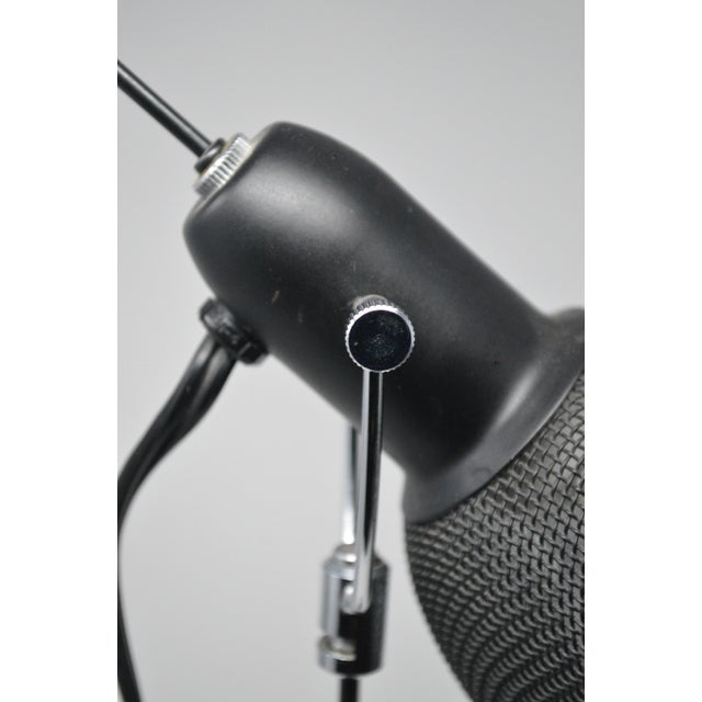 Post Modern Hengchang Black Mesh Caged Desk Table Lamp For Sale - Image 9 of 10