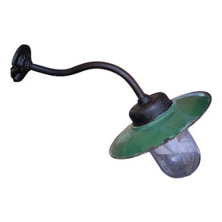 Outdoor Gooseneck Wall Light, 1920s For Sale