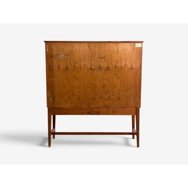 Swedish Modern, Nordens Flora Cabinet, Birch, Floral Lithographs, Sweden, 1940s For Sale - Image 15 of 16
