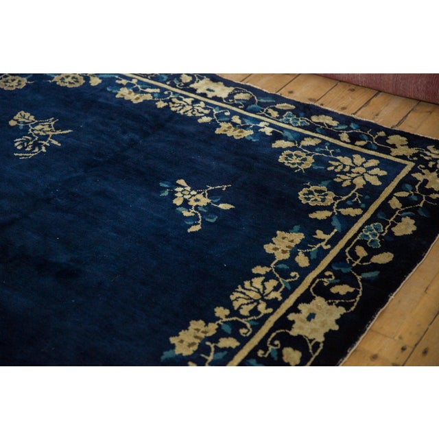 Blue Antique Peking Carpet - 6'1" x 8'6" For Sale - Image 8 of 13