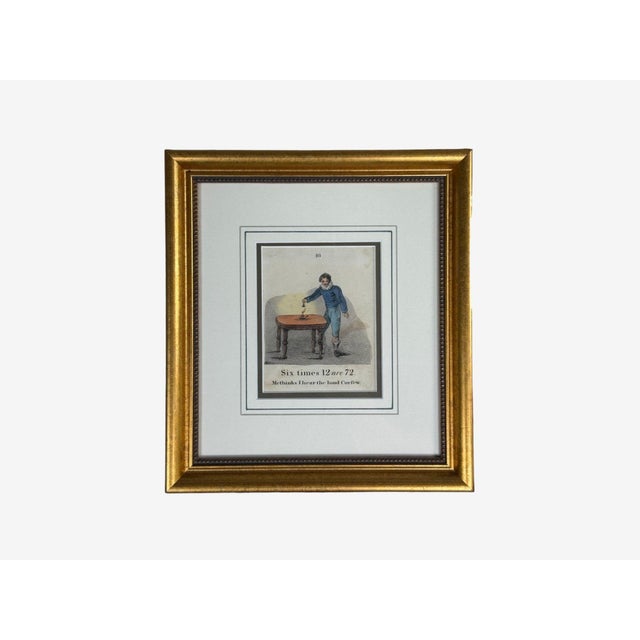 19th Century Twelve Copper Engravings, Hand Coloured, Gilt Frames, England, 1900s For Sale - Image 5 of 8