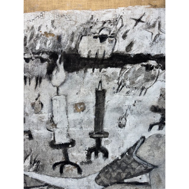 "Greasefire" - Original Western Painting by Hank Lumen For Sale In Santa Fe - Image 6 of 7