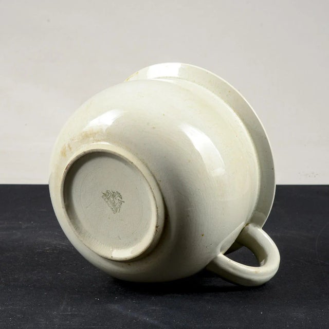 White White Ceramic Vase by S. C. Richard, 1920s For Sale - Image 8 of 9
