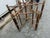 Wood McGuire Style Organic Modern Bamboo Iron Frame Round Dining Table For Sale - Image 7 of 15