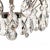Nickel Bathroom Chandelier With Almond Crystals and Orbs For Sale - Image 4 of 10