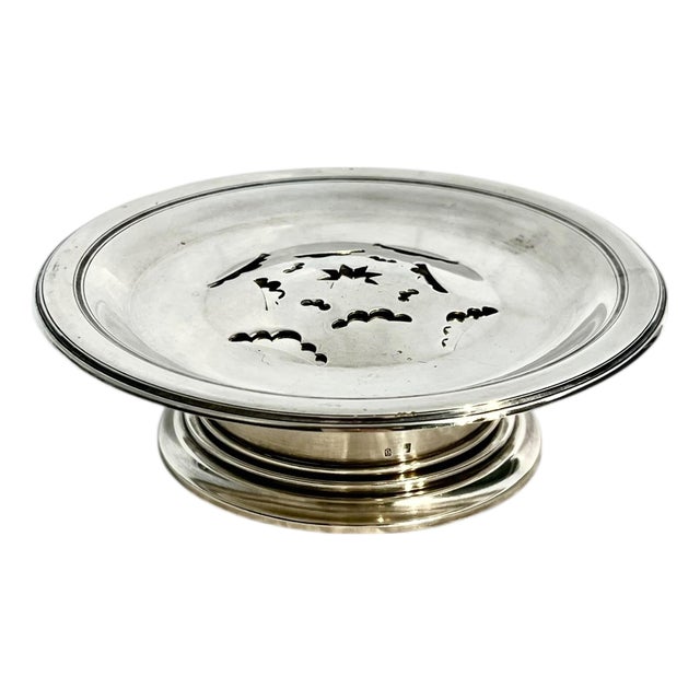 Vintage French Silver Plate Coquillor Butter Press For Sale