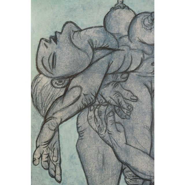 Deux Femmes Enlacées Poster after Pablo Picasso For Sale - Image 3 of 7