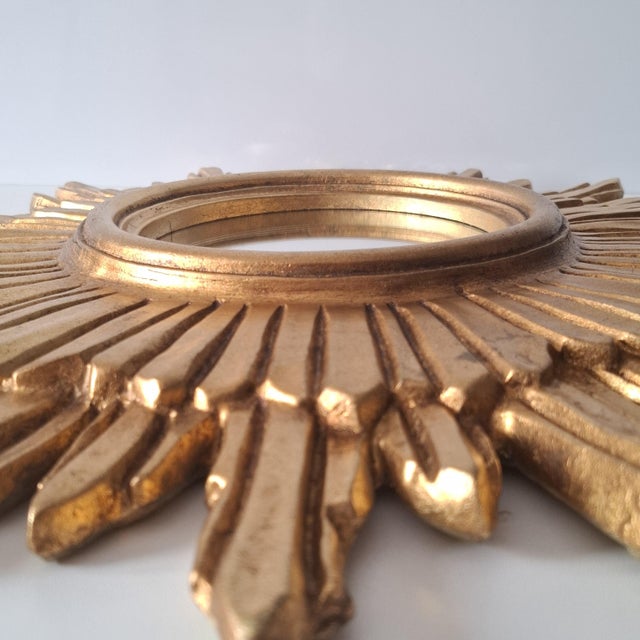 1960s Large Sunburst Wall Mirror, Italy, 1960s For Sale - Image 5 of 15