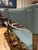 1970s 1970s McGuire Director’s X -Chairs in Blue Sage Leather For Sale - Image 5 of 11