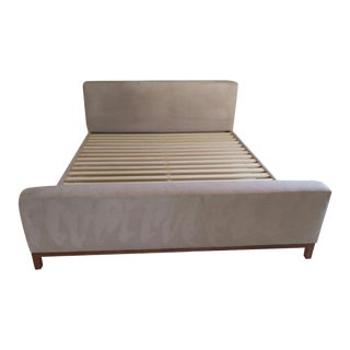 De La Espada Taupe Suede Bedframe