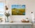 Coastal Coastal Winding Blue Marsh Golden Landscape Original Oil Painting by Humprey For Sale - Image 3 of 3