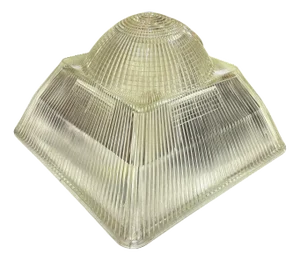 1950s Holophane Glass Ceiling Pendant Light Shade
