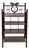 Antique Mahogany Lyre Motif Bookshelf Etagere For Sale