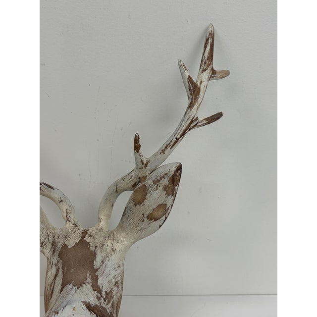 Metal Deer Head Wall Sculpture For Sale - Image 12 of 12