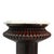 An antique Victorian Classical sculpture stand, crafted from rich mahogany wood with a polished white marble top. This...
