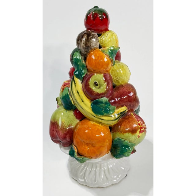 Italian Vintage Italian Ceramic Blanc De Chine Fruit Topiary For Sale - Image 3 of 9
