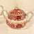 Vintage Wood & Son English Transferware Creamer & Sugar Set, Pink Mulberry Pastoral For Sale In Richmond - Image 6 of 7