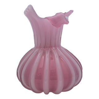 Murano Opaline Glass Vase from Seguso, 1960s For Sale
