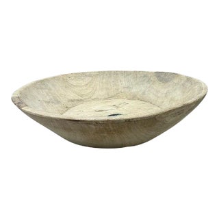 1970s Vintage Wooden Parat Bowl - Medium For Sale