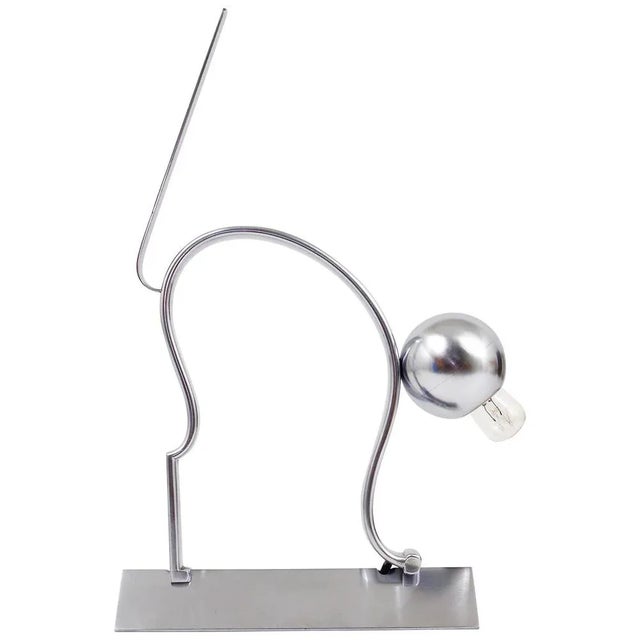 Art Deco Cat Sculpture Table Lamp in the style of Hagenauer, 1930s For Sale - Image 11 of 11