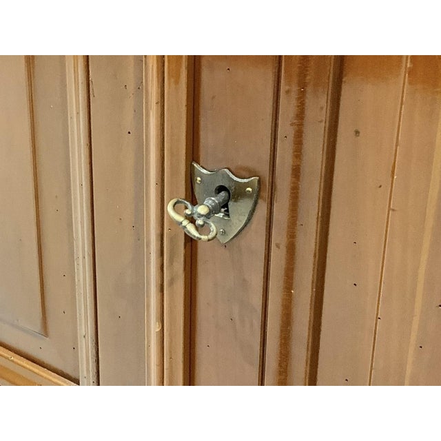 Wood Vintage Georgian Style Cherry Wood China Cabinet For Sale - Image 7 of 12