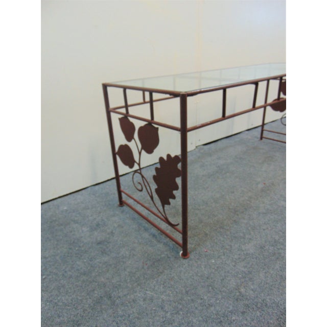 Modern Modern Design Steel Rod & Leaf Coffee Table For Sale - Image 3 of 6