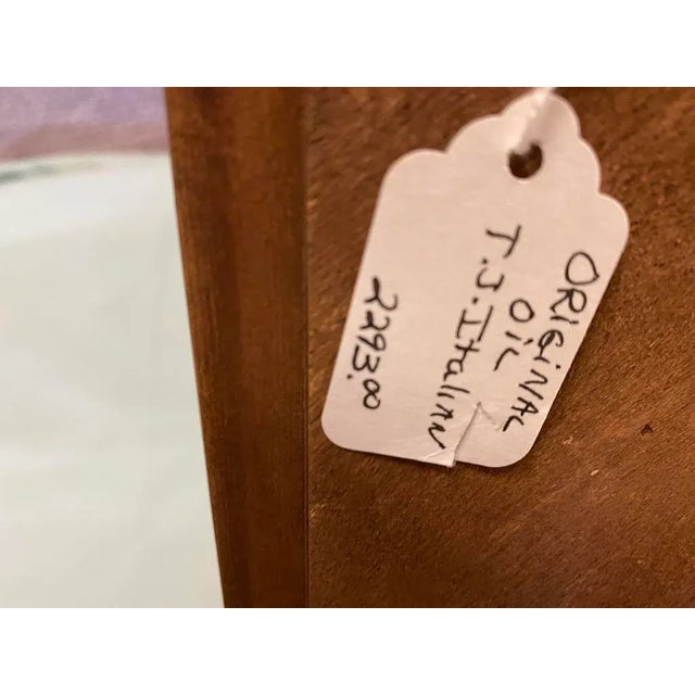 Lilac's of the Fields Vintage Oil Painting by Trevor Jank - Botanical For Sale - Image 10 of 13