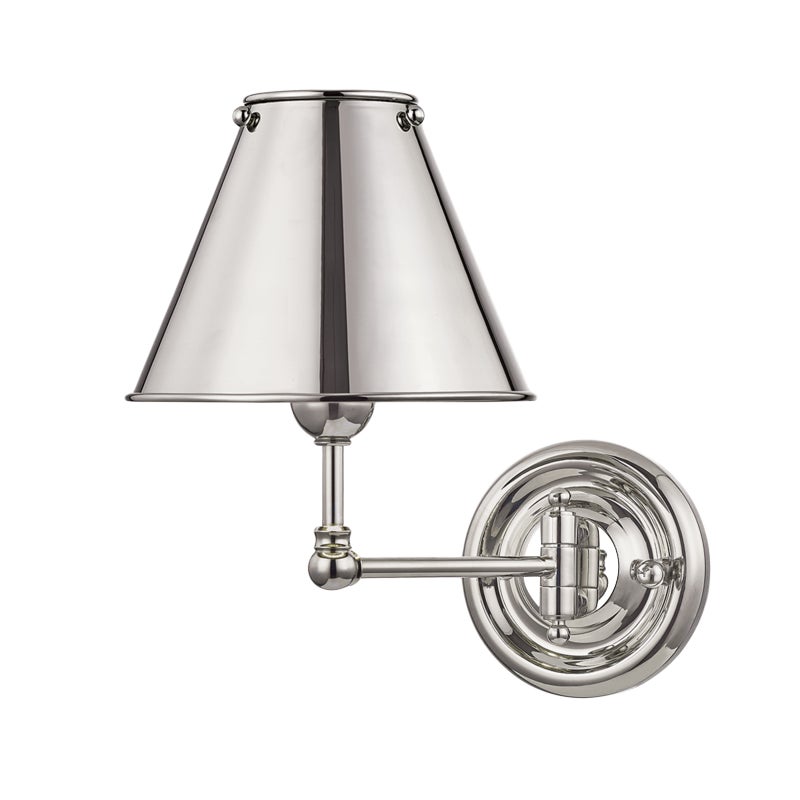 Classic No.1 1 Light Wall Sconce With Metal Shade Chairish