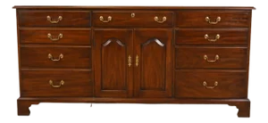 Henkel Harris Georgian Solid Mahogany Dresser or Credenza
