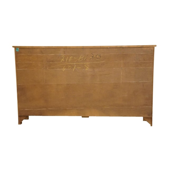 Sprague & Carleton Solid Hard Rock Maple Colonial Early American 58" Triple Dresser 210-B130 601-8 For Sale - Image 11 of 13