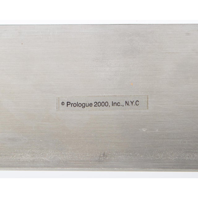 Metal 2000 “Prologue” Postmodern Candlestick Holder by Robert Zelman For Sale - Image 7 of 7