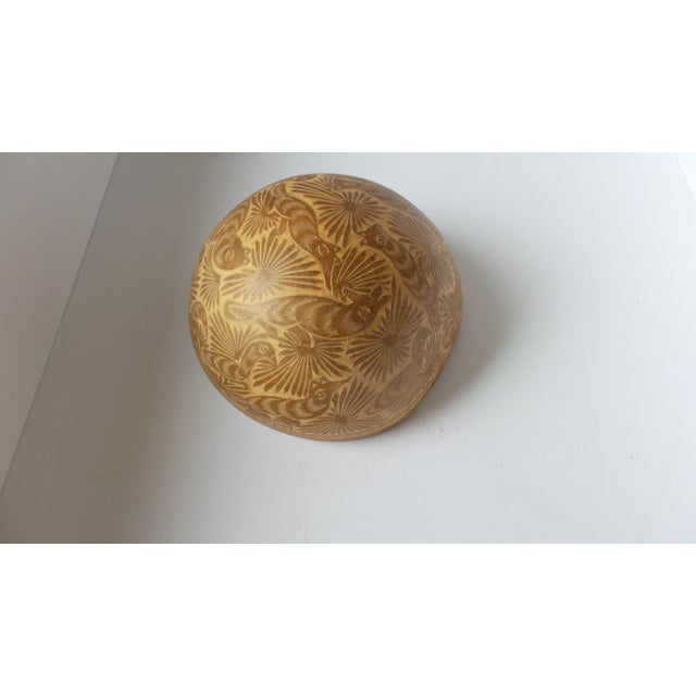 Late 20th Century Mexican Carved Gourd Attributed to Oaxaca For Sale In Seattle - Image 6 of 14