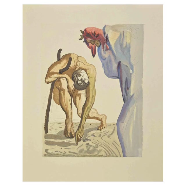Salvador Dalí, Princes of the Blossoming Valley, Woodcut, 1963 For Sale