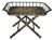 Mid 20th Century Maitland Smith Wood and Metal Tray Table For Sale