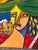 Late 20th Century Arkone Cubist Abstract Original Painting, Signed For Sale - Image 4 of 12