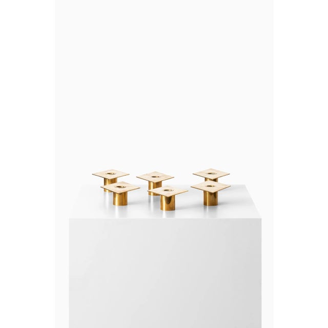 Mid-Century Modern Candlesticks by Sigurd Persson, 1950s, Set of 6 For Sale - Image 3 of 8