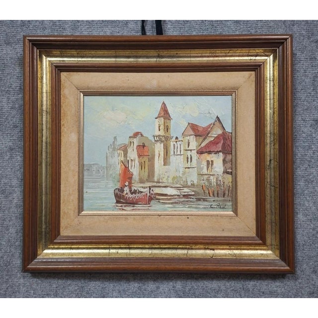 E. Paul, Lively Port Scene, Early 20th Century, Oil on Canvas, Framed For Sale - Image 9 of 9