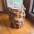 Contemporary Mid Century Olive Wood Sculpture Seat For Sale - Image 3 of 8