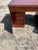 Wood Antique English Mahogany Inlaid Partner Desk Leather Top Circa 1890 For Sale - Image 7 of 7