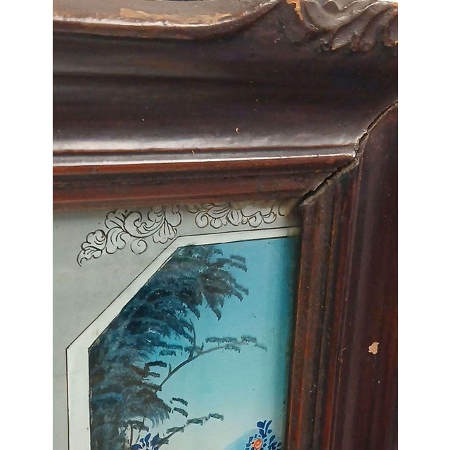 Chinese Export, Antique Reverse Painting on Glass Qing Dynasty For Sale In Denver - Image 6 of 8
